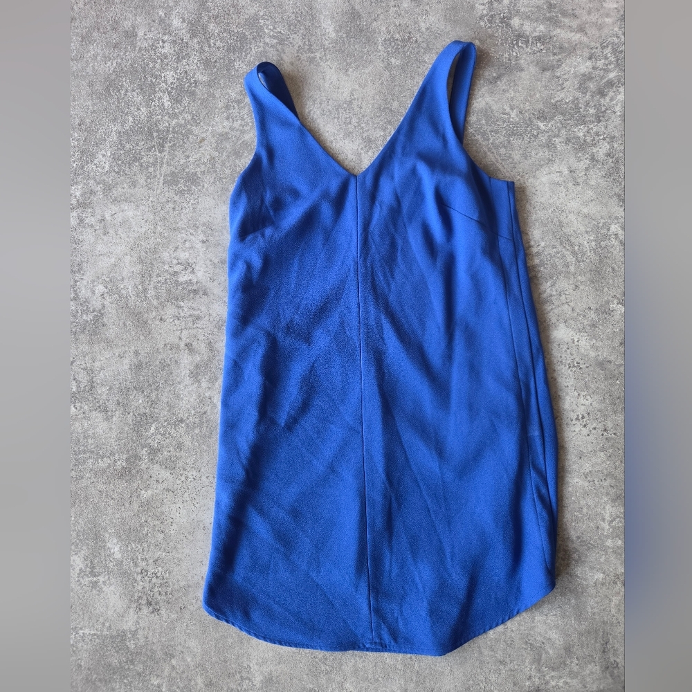 Banana Republic Cobalt Blue Sleeveless V-Neck Dress Size 8